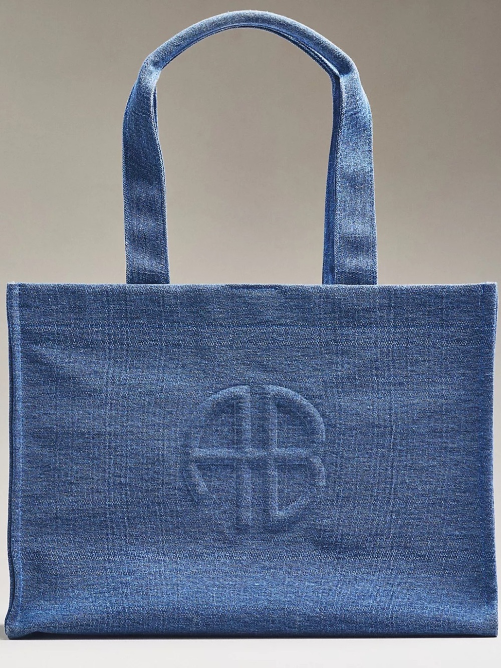 Anine Bing Lara Tote Bag in Washed Blue